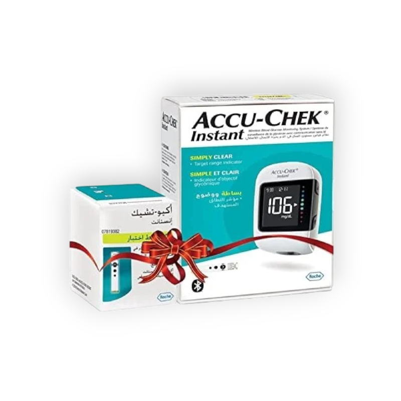 ACCU- CHEK INSTANT  جهاز+علبه شرائط