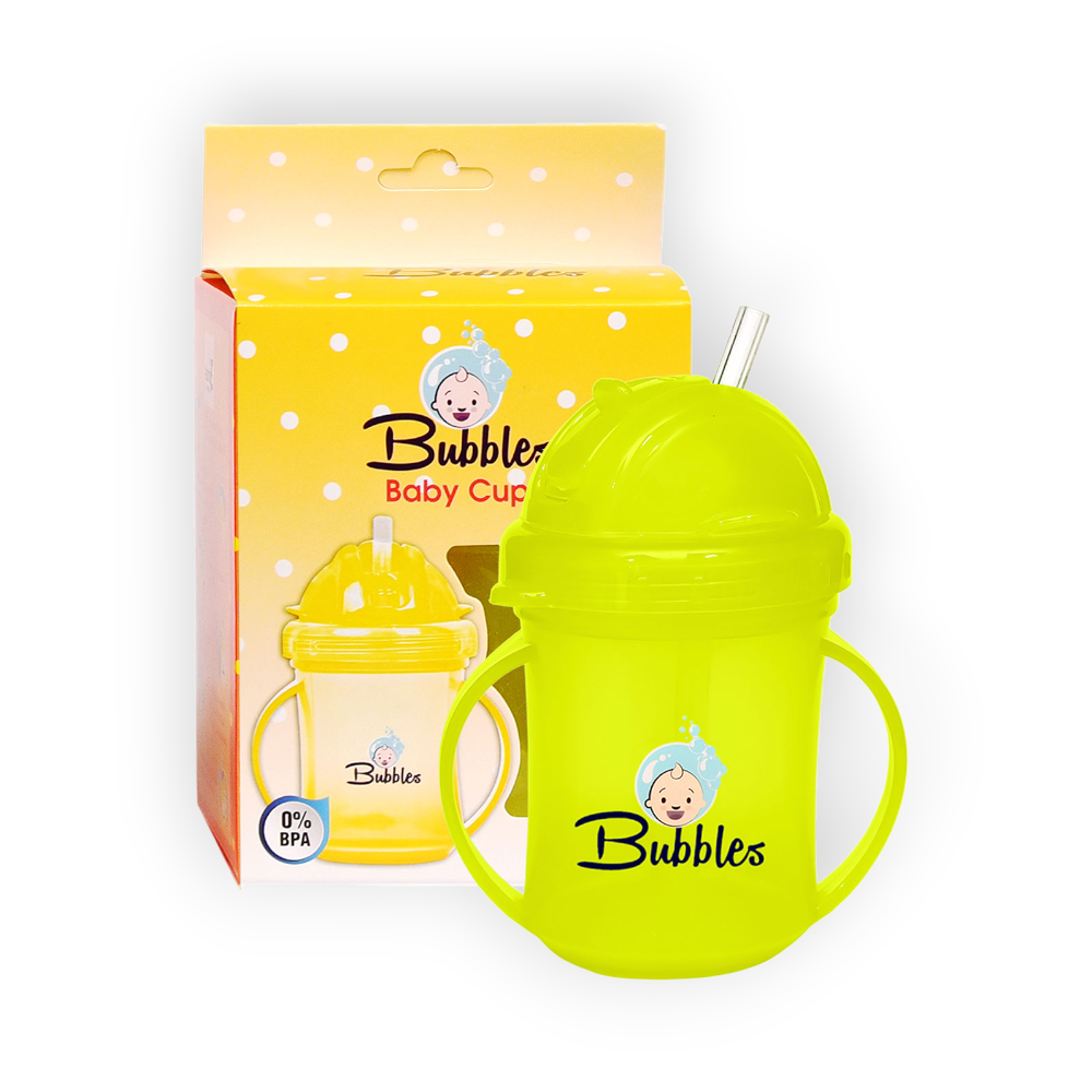BUBBLES BABY CUP yellow