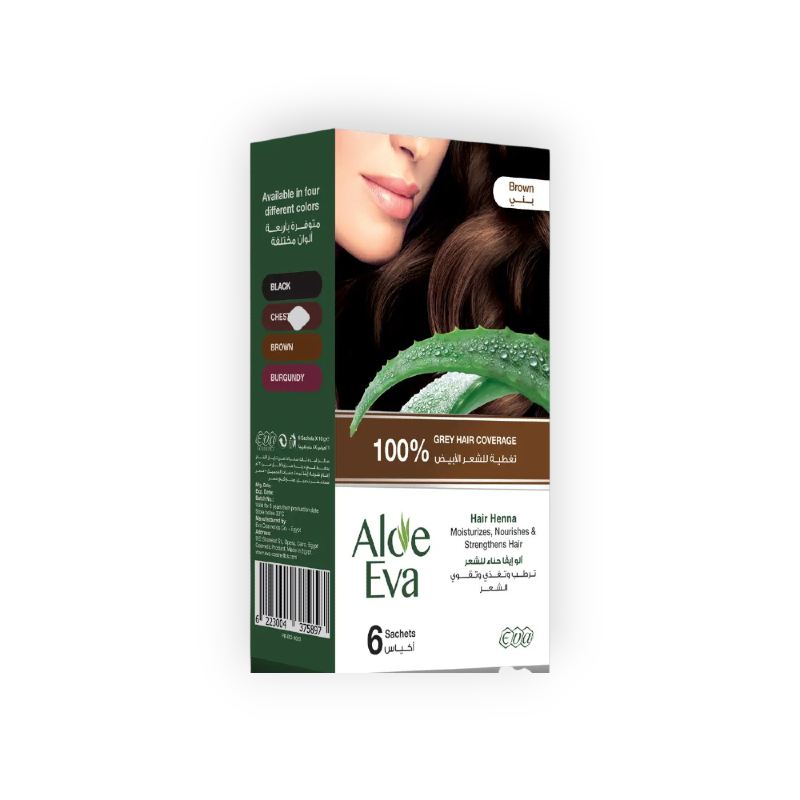 ALOE EVA HAIR HENNA BROWN 10GM