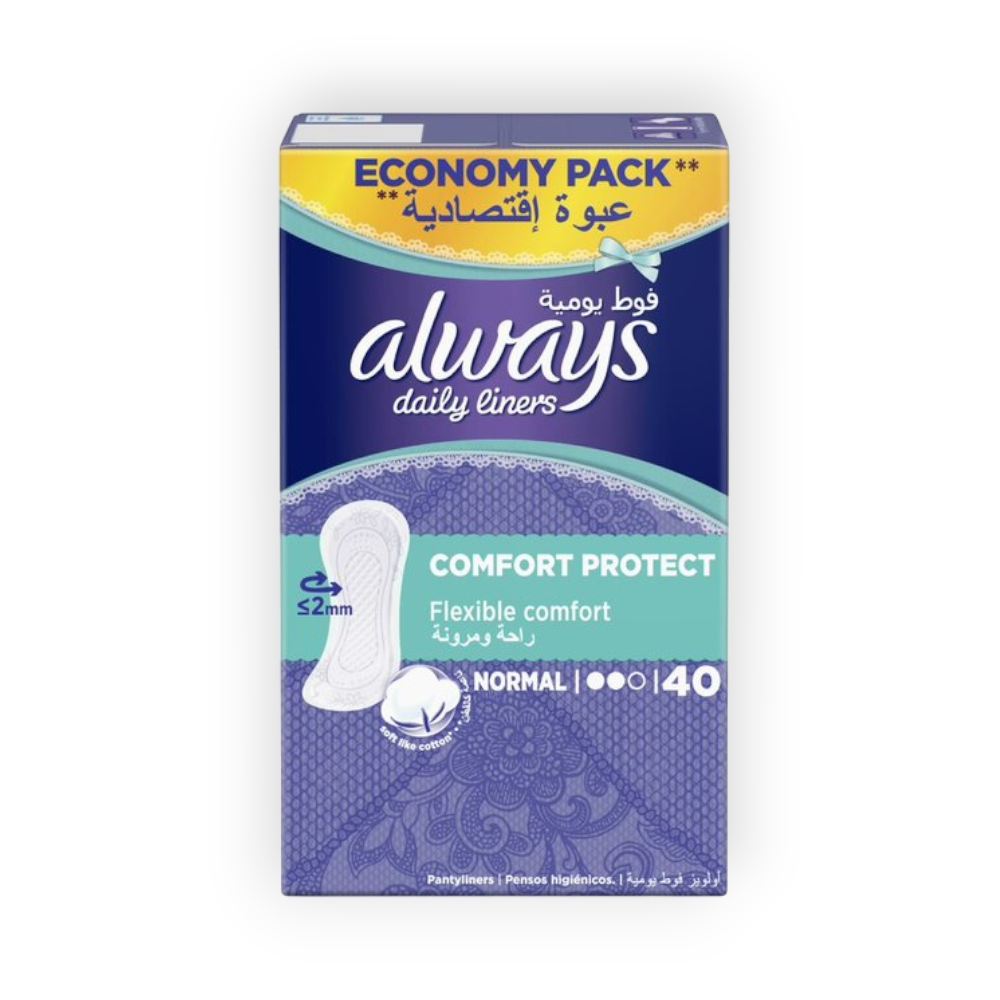 ALWAYS DAILY LINERS COMFORT PROTECT 40 NORMAL