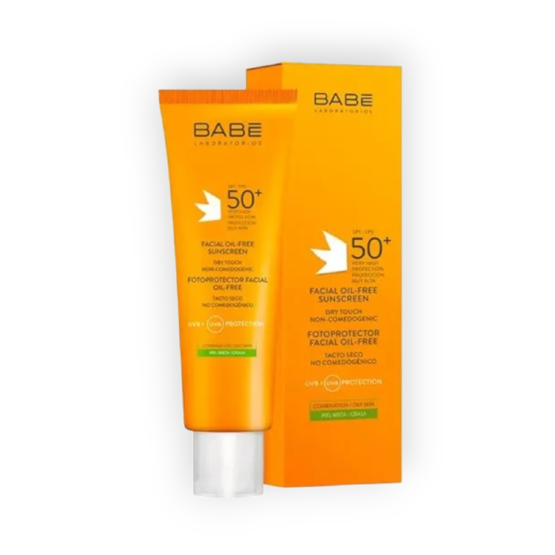 BABE FOTOPROTECTOR FACIAL OIL-FREE 50+ 1 FREE