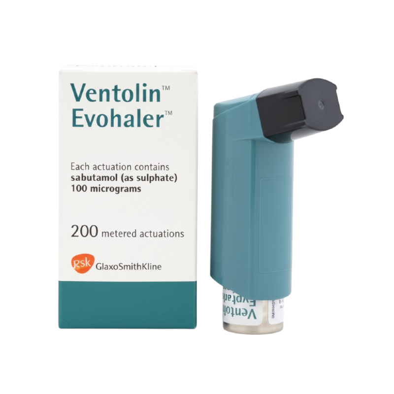 VENTOLIN EVOHALER 100 MCG 200 DOSE
