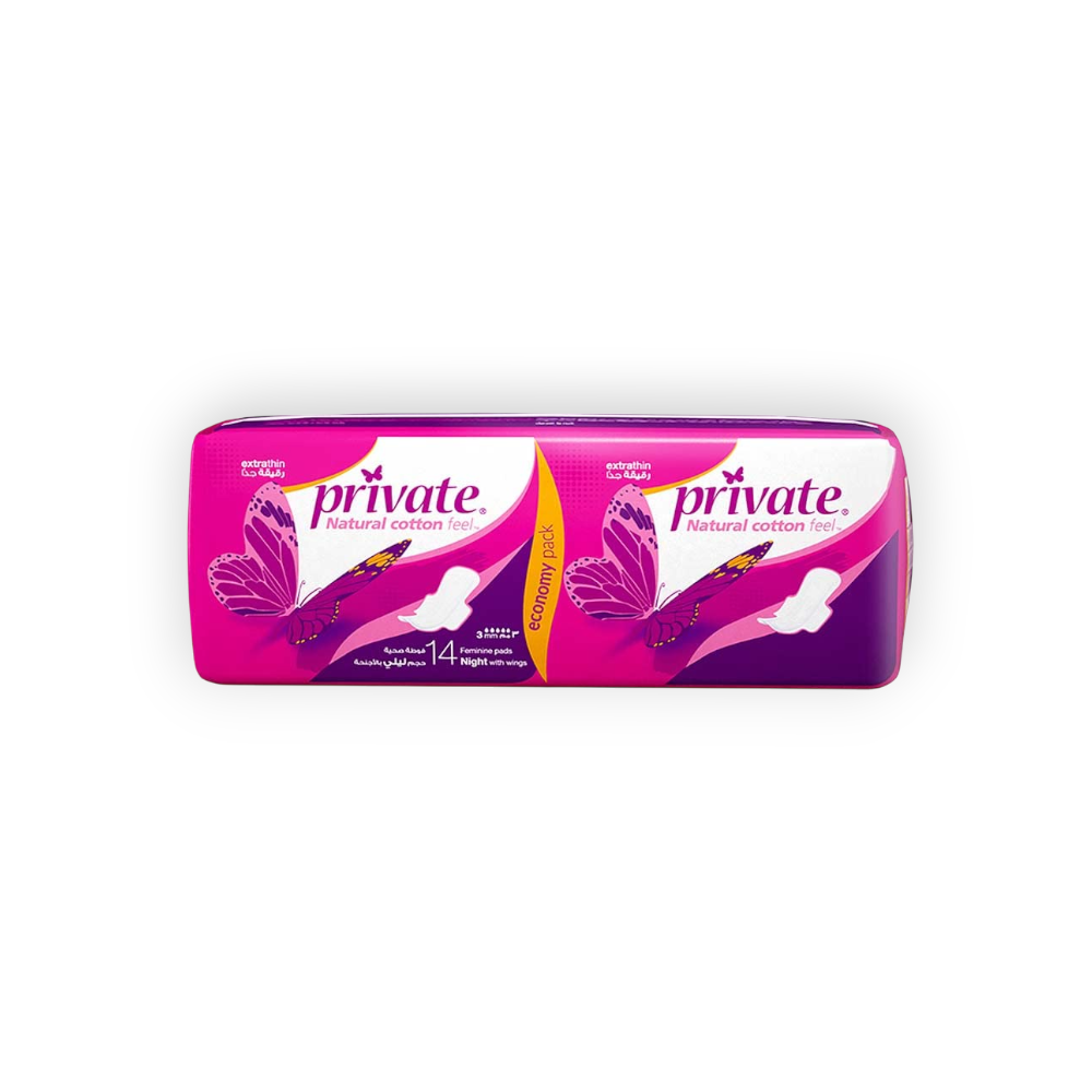 PRIVATE EXTRA THIN NIGHT WINGS ECONO. 14