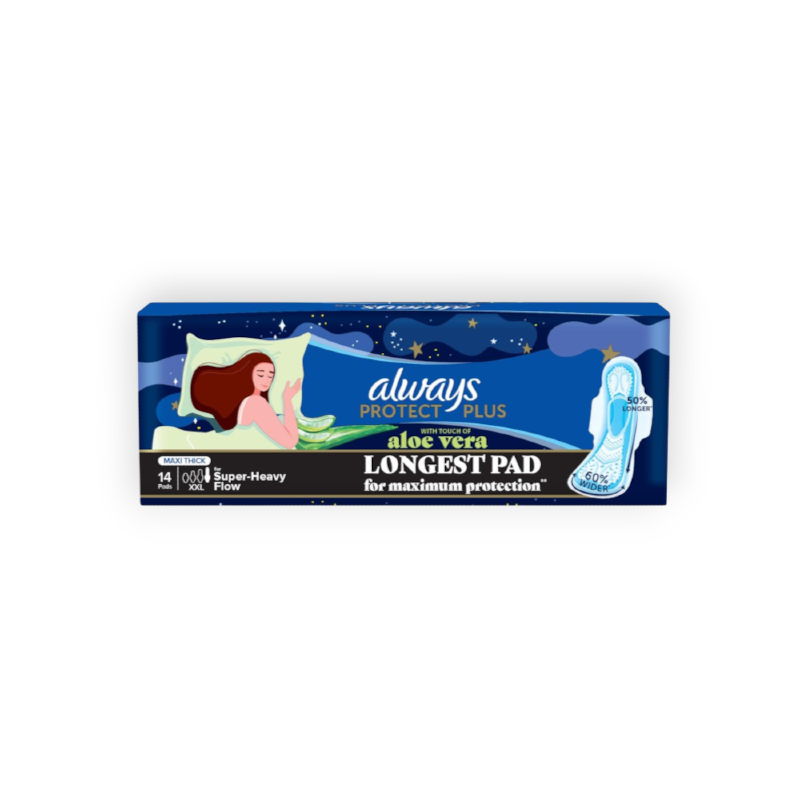 ALWAYS MAXI PROTECT PLUS EX LONG 14PAD 14-16 (48332)