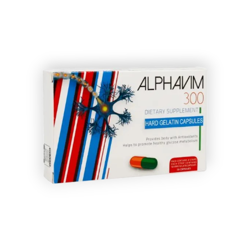 ALPHAVIM 300 MG 20 CAP سعر جديد
