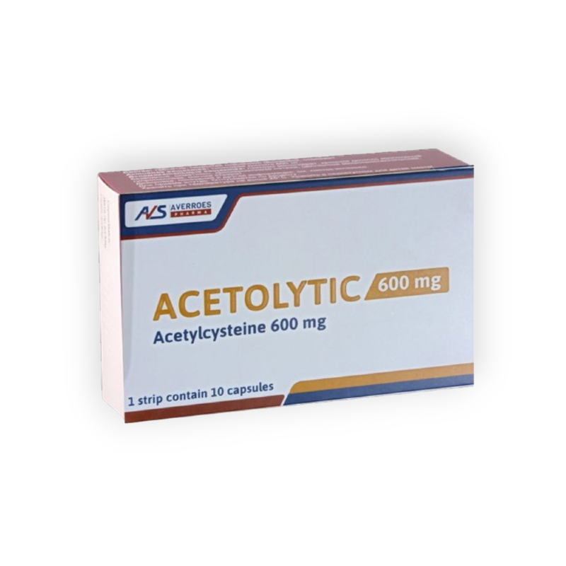 ACETOLYTIC 600MG 10CAP سعر جديد