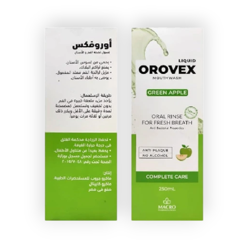 OROVEX  MOUTH WASH 250 ML LIQUID GREEN APPLE