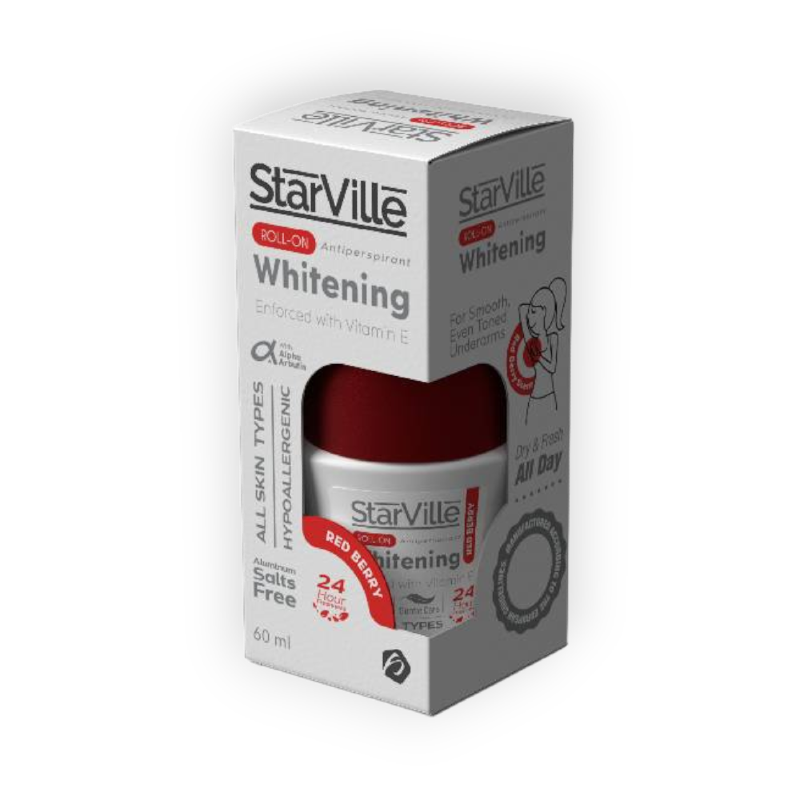 STARVILLE ROLL-ON WHITENING RED BERRY 60 ML