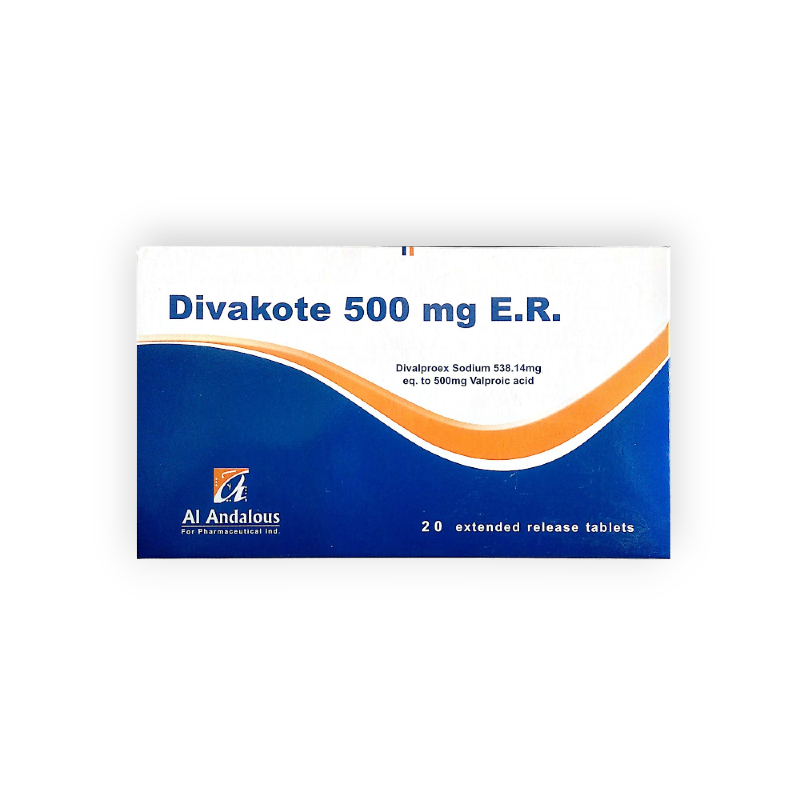 DIVAKOTE ER 500 MG 20 TABLET