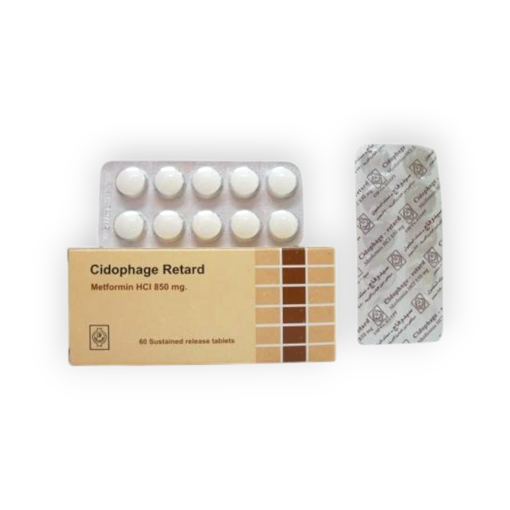 CIDOPHAGE RETARD 850MG 60 TABLET