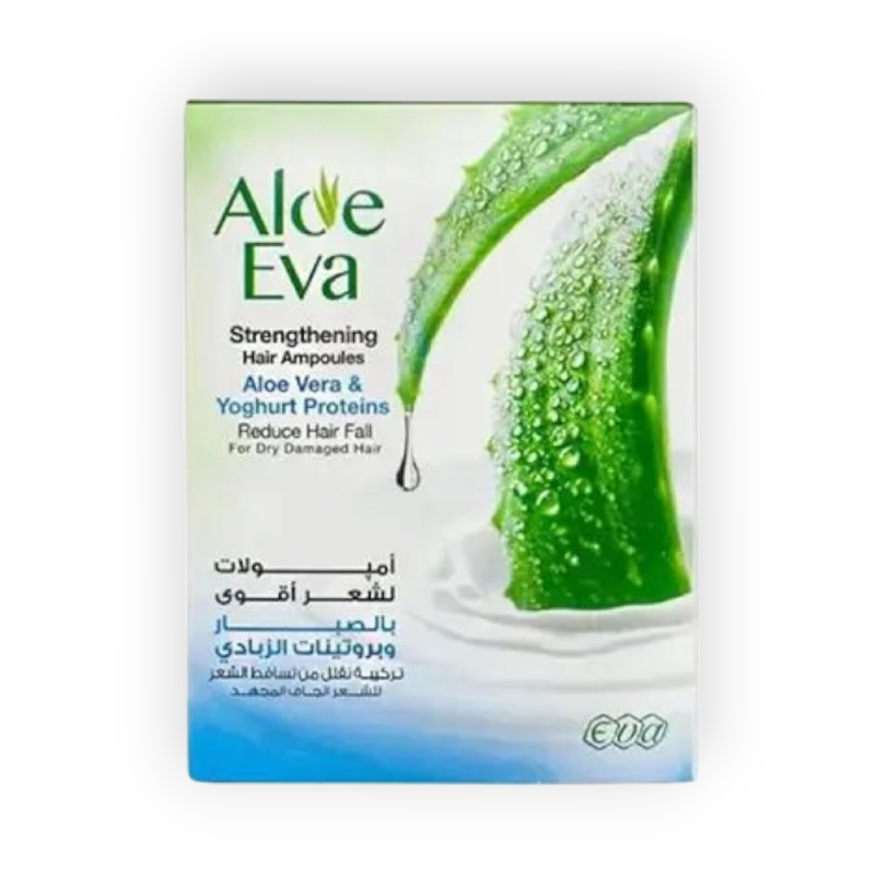 ALOE EVA HAIR AMP(ALOE VERA&YOGHURT) 4PCS بلاستيك