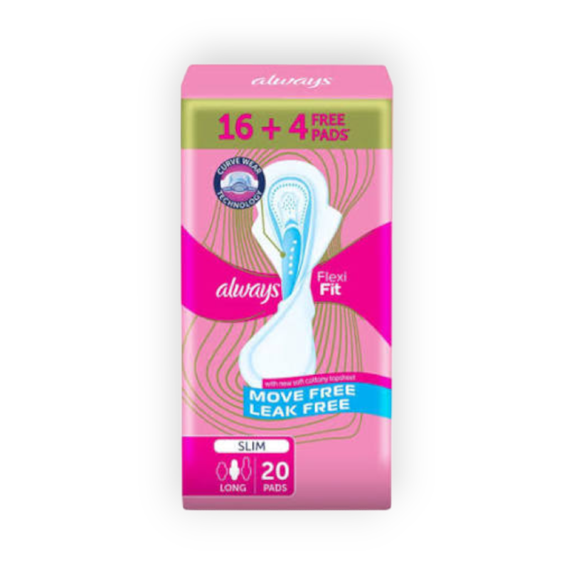 ALWAYS SLIM FLEXI FIT LONG 20PAD 20-18