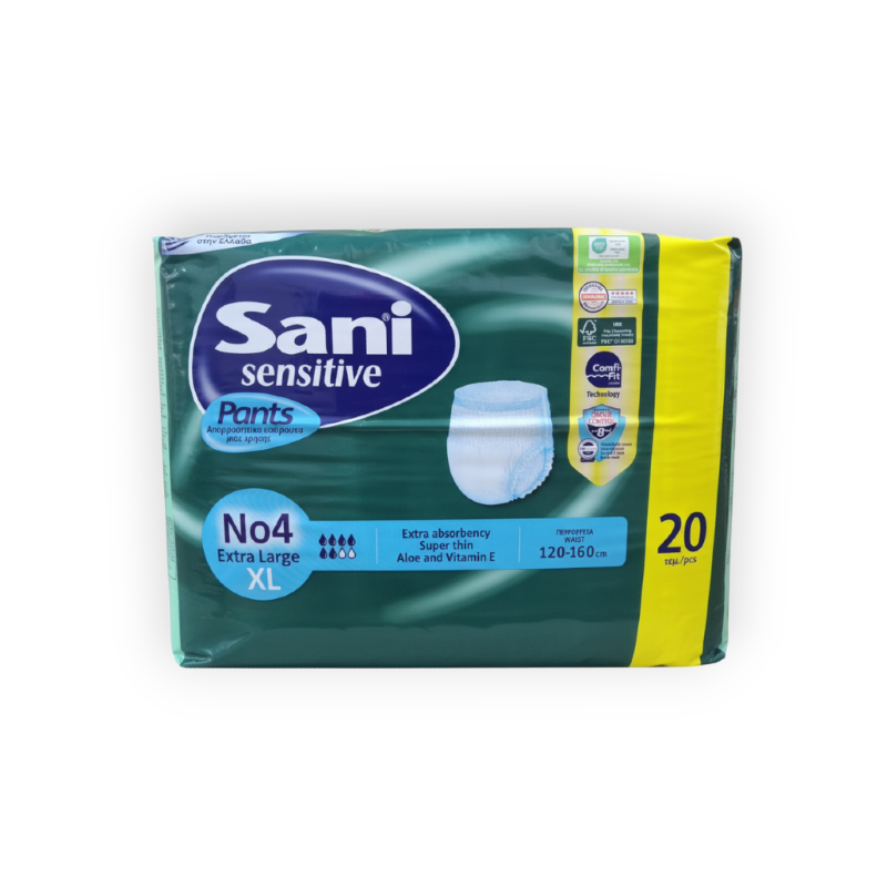 SANI SENSITIVE PANTS X LARGE 20PCS