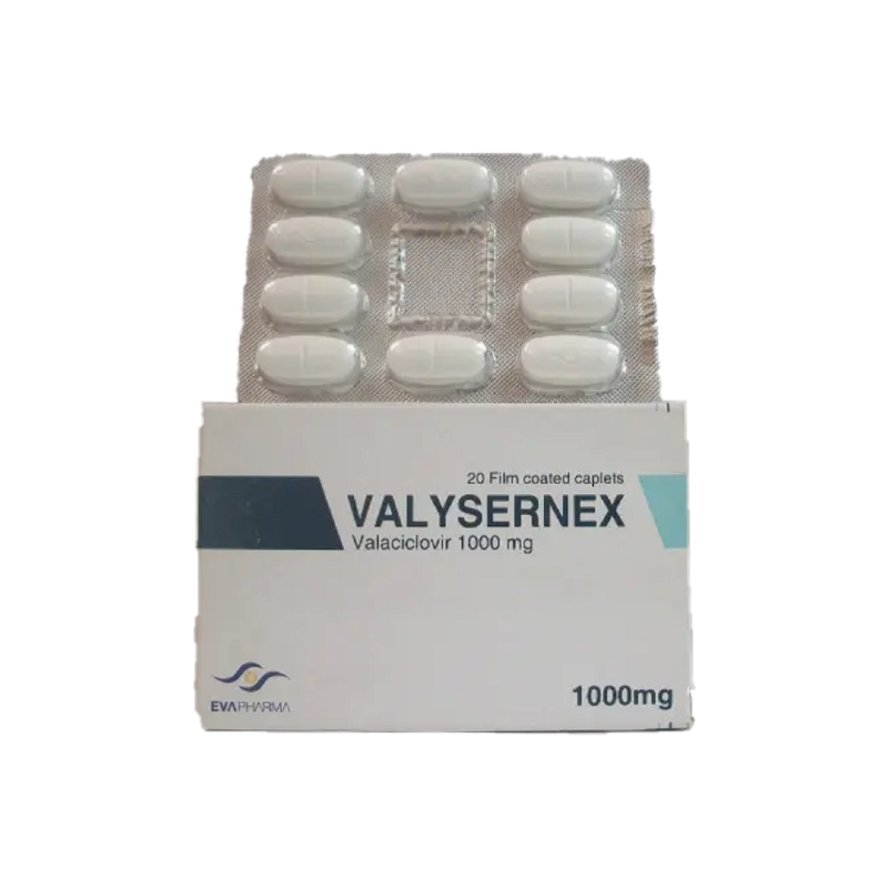 VALYSERNEX 1000 MG 20 TABLET