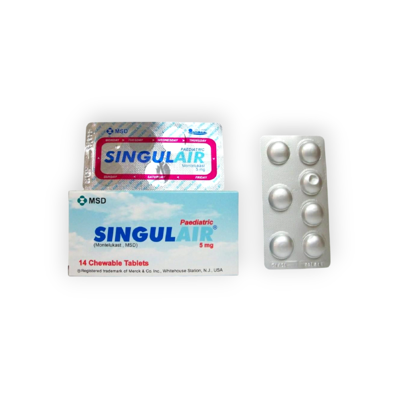 SINGULAIR PED 5 MG 14 TABLET