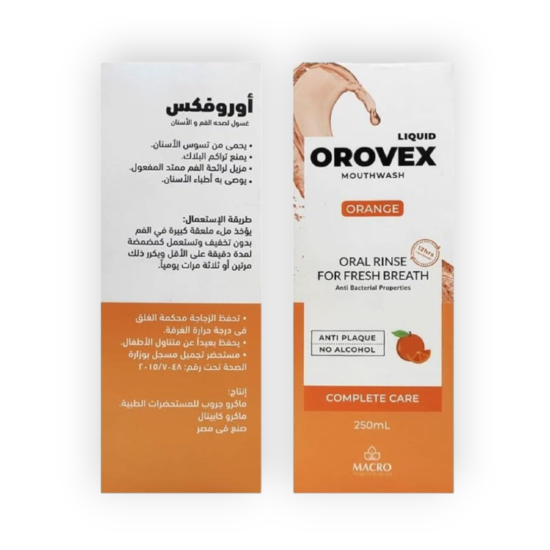 OROVEX  MOUTH WASH 250 ML برتقال