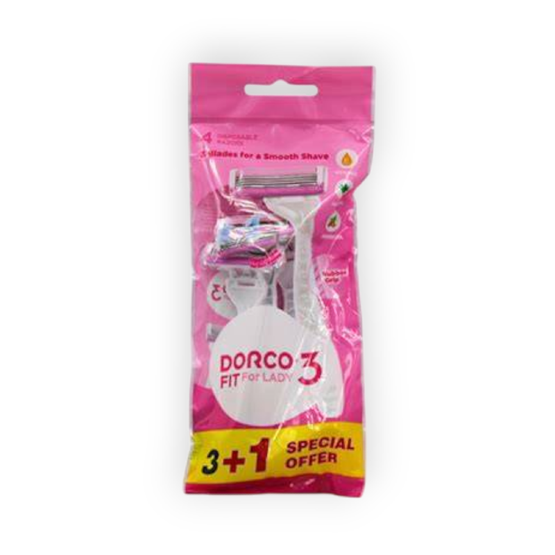 DORCO 3 FIT FOR LADY 3+1PCS (3339) ماكينه