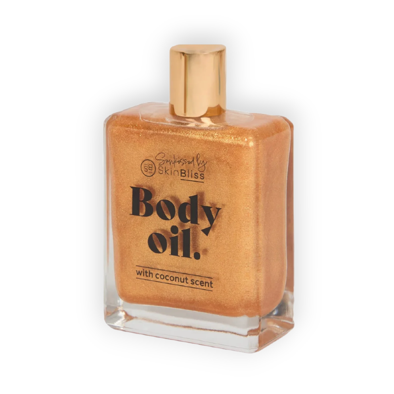 SKIN BLISS BODY OIL WITH GOLDEN SHIMMER COCONUT) 100ML