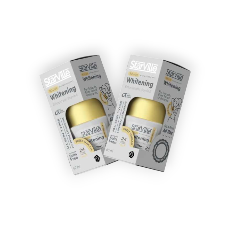 STARVILLE ROLL-ON WHITENING SWEET VANILLA 60 ML1+1
