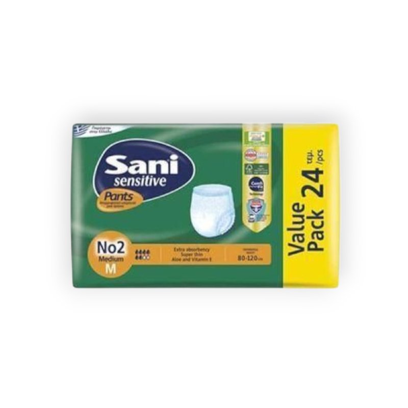 SANI SENSITIVE PANTS MEDIUM 24PCS (VALUE PACK)