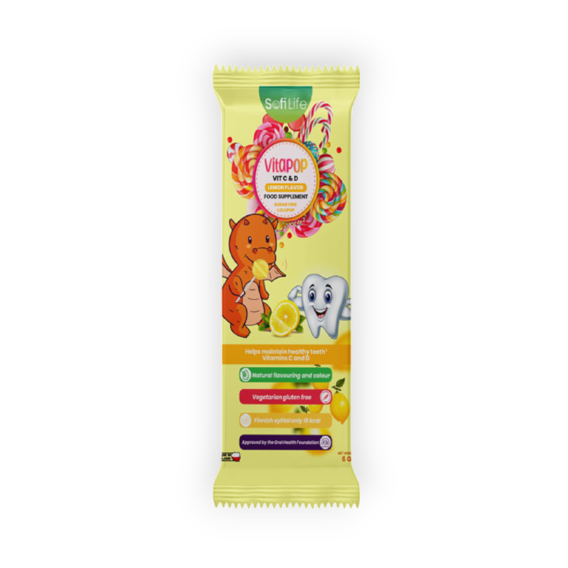 SOFILIFE VITAPOP VIT C & D LEMON LOLLIPOP