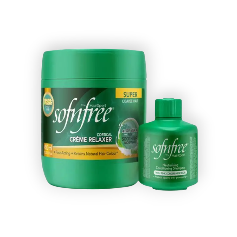 SOFN FREE SUPER CREAM (ALOE VERA) 450ML + SHAMPOO 60 ML