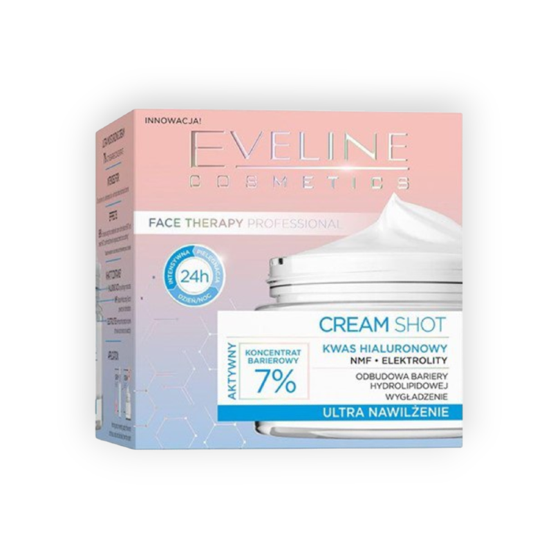 EVELINE CREAM SHOT HYALURONIC ACID ULTRA MOISTURIZING 50ML