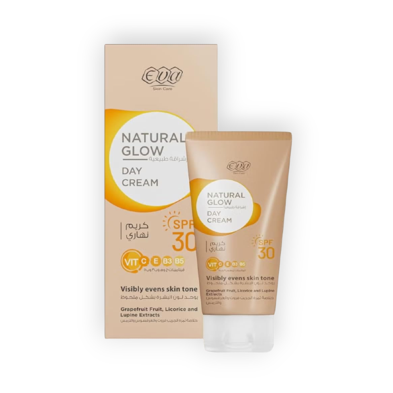 EVA SKIN CARE NATURAL GLOW DAY CREAM SPF30 50G &FACIAL WASH (OILY)