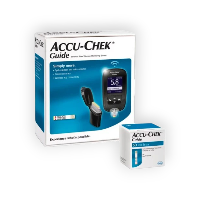 ACCU- CHEK GUIDE  جهاز+علبه شرائط