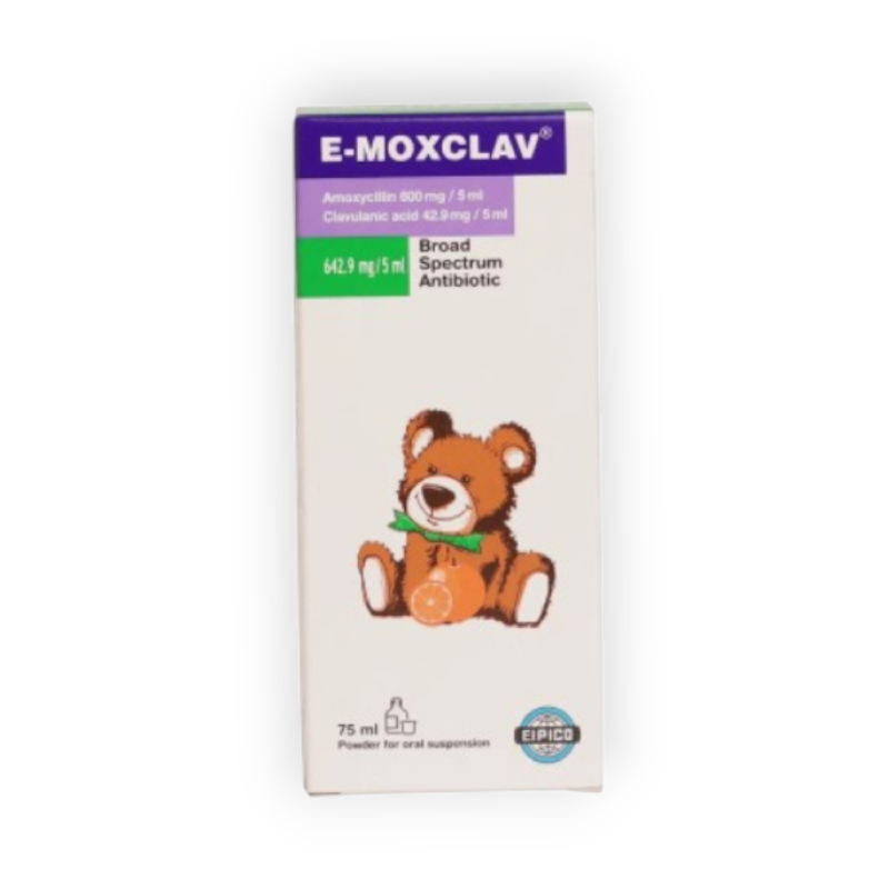 E  -  MOXCLAV   642.9 MG  SYRUP 60  ML