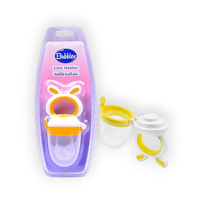 BUBBLES FRIT TEETHER عضاضه للفواكة أصفر