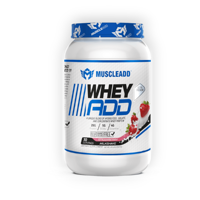 MUSCLE ADD WHEY ADD 30 SERV 1080G STRAWBERY