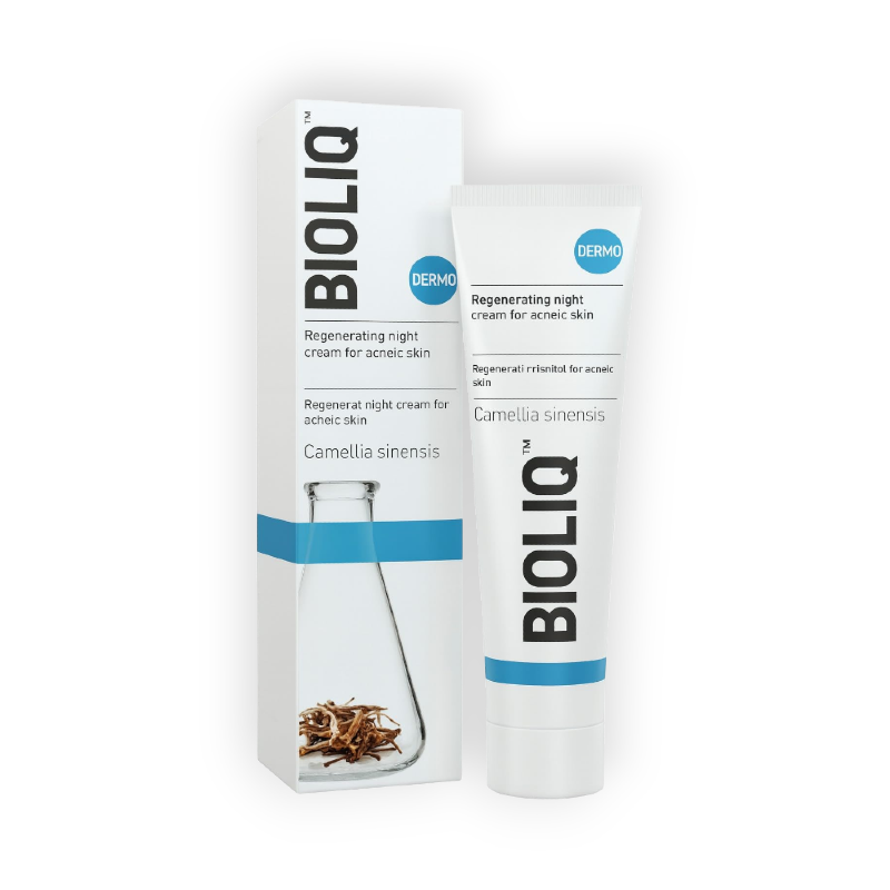 BIOLIQ DERMO ACNE PRONE SKIN NIGHT CREAM 50ML