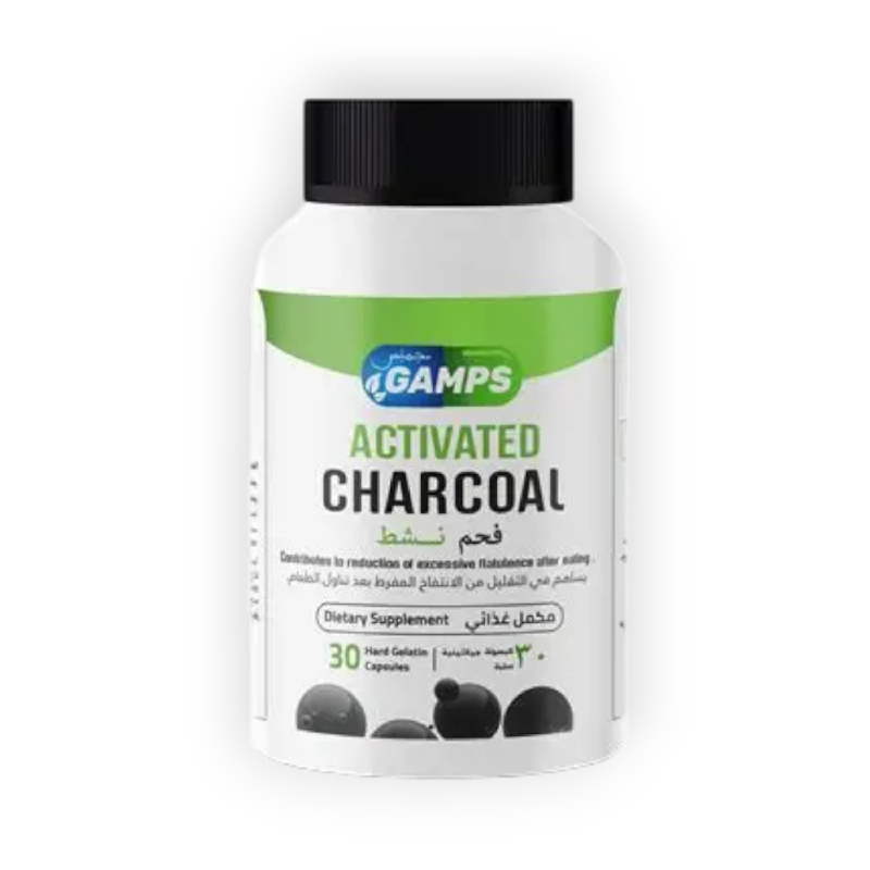 GAMPS DIETARY SUPPLEMENT (ACTIVATED CHARCOAL) 30CAP