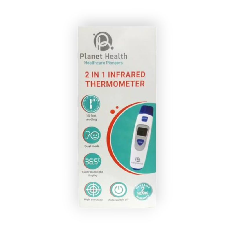 PLANET HEALTH THERMOMETER 2IN1 INFRARED