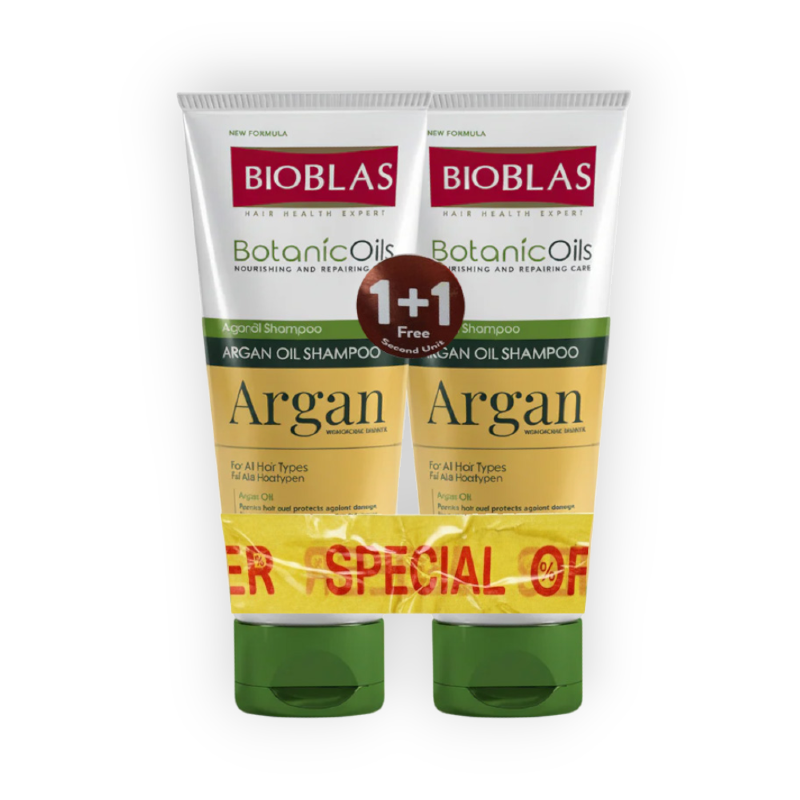 BIOBLAS ARGAN OIL SHAMPOO 250ML 1+1