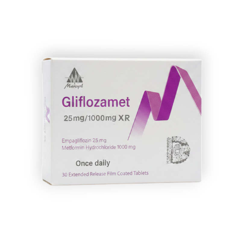 GLIFLOZAMET XR 25 1000MG 30 TAB سعر جديد