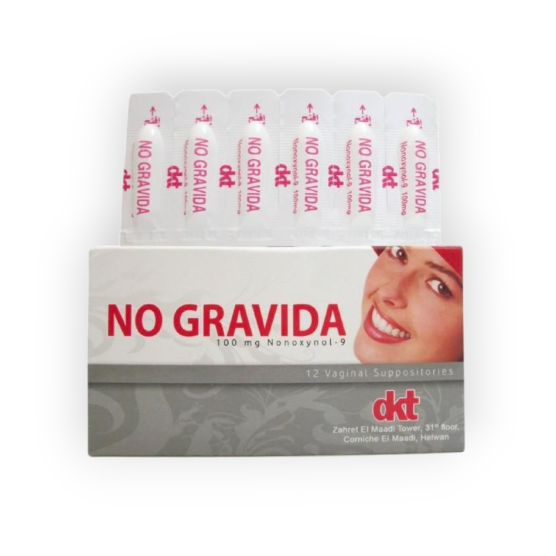 NO GRAVIDA 100 MG 12 VAG SUPPOSITORIES