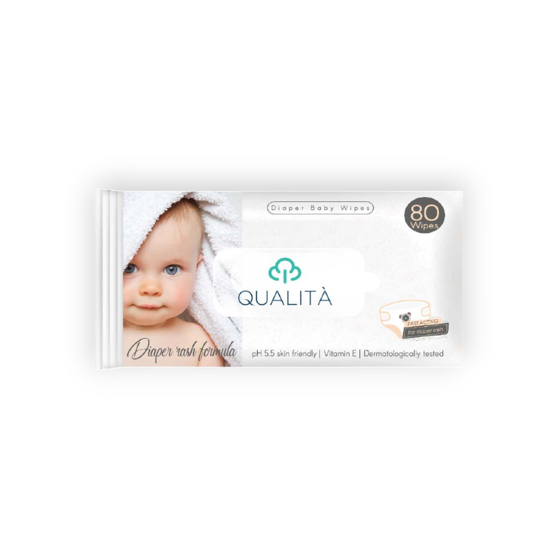 QUALITA WIPES BABY ZINC 80WIPES