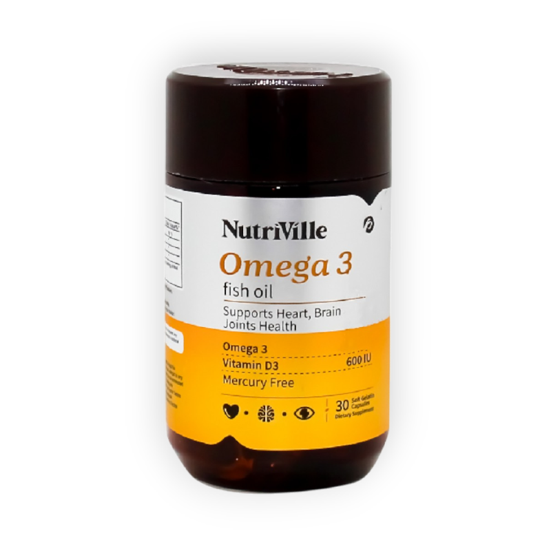 NUTRIVILLE DHA OMEGA 3 FISH OIL 30CAP