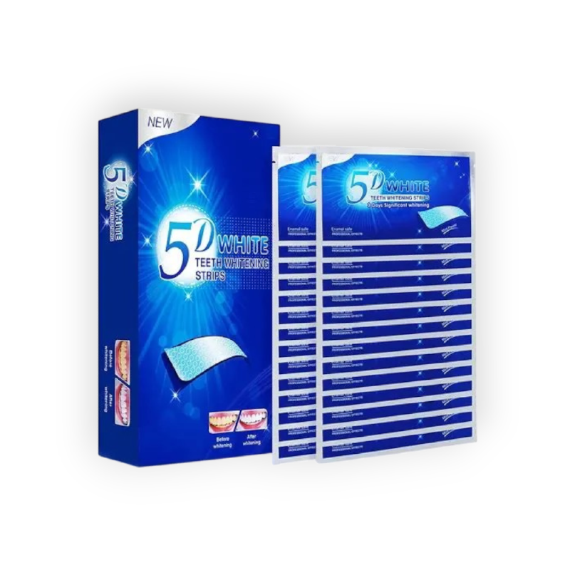 5D WHITE TEETH WHITENING STRIPS 10PCS