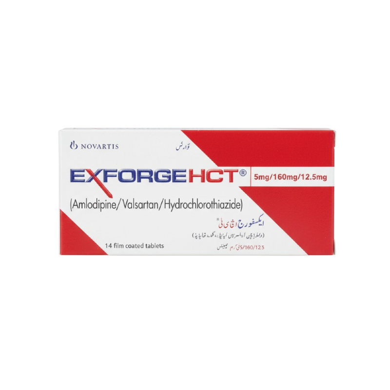 EXFORGE HCT 5 MG/160 MG/12.5 MG 14 TABLET