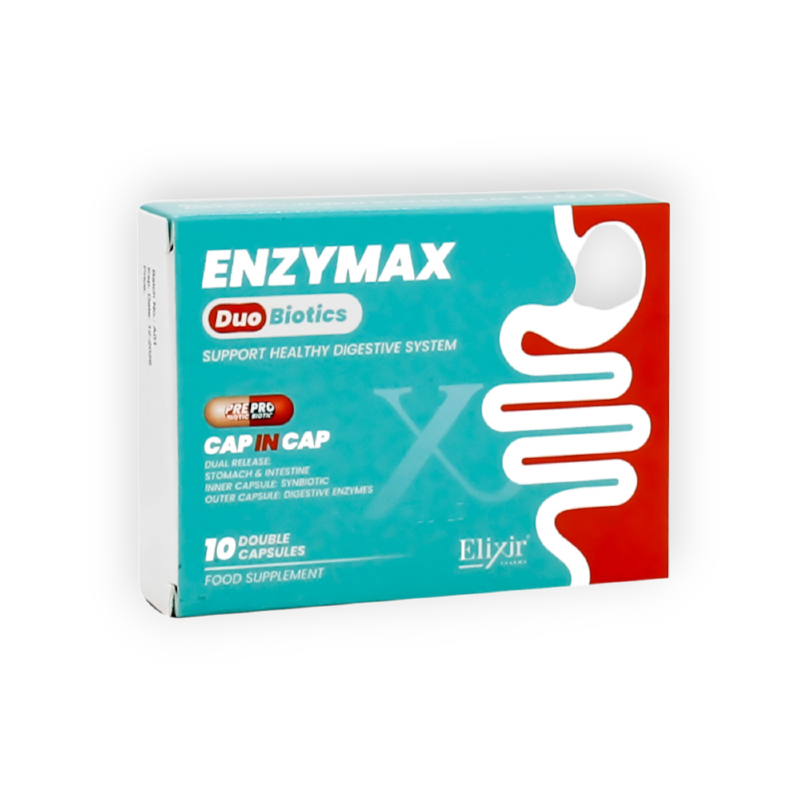 ENZYMAX DUO BIOTICS 10 CAP س.ج