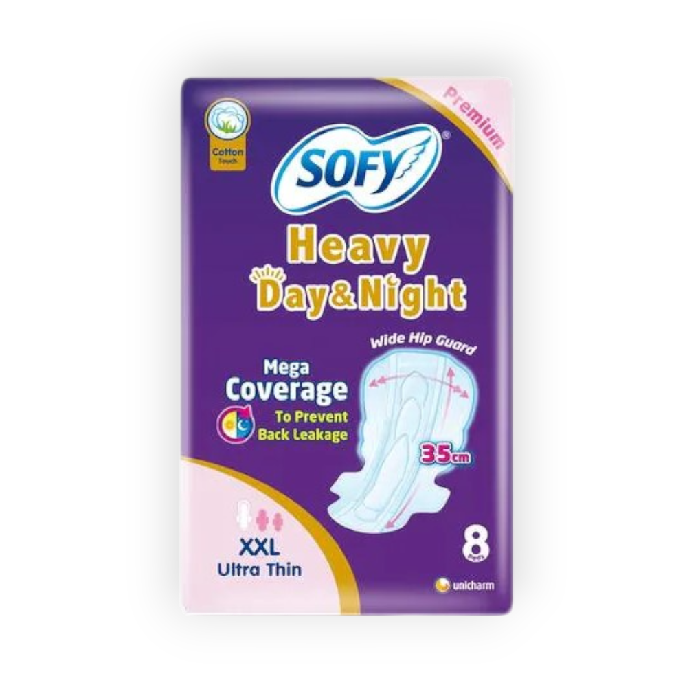 SOFY HEAVY DAY&NIGHT XXL ULTRA THIN 35CM 8PADS