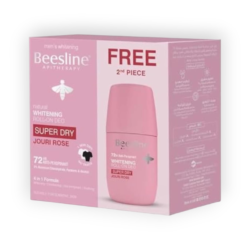 BEESLINE WHITENING ROLL ON (S.DRY JOURI ROSE)1+1 50ML