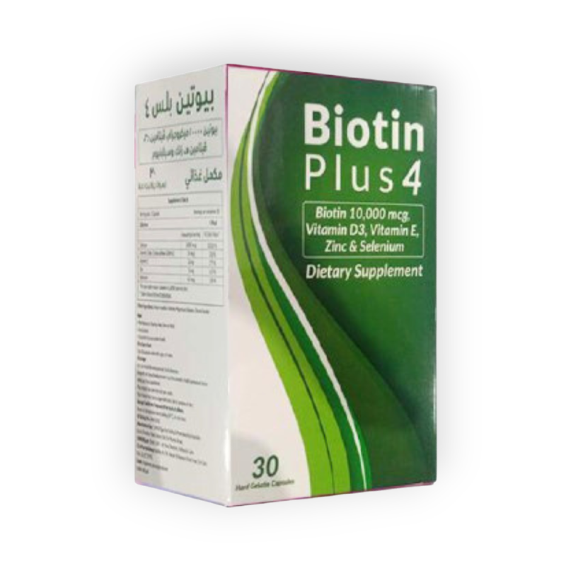 BIOTIN PLUS 4 -1000 MG 30 CAP  س ج