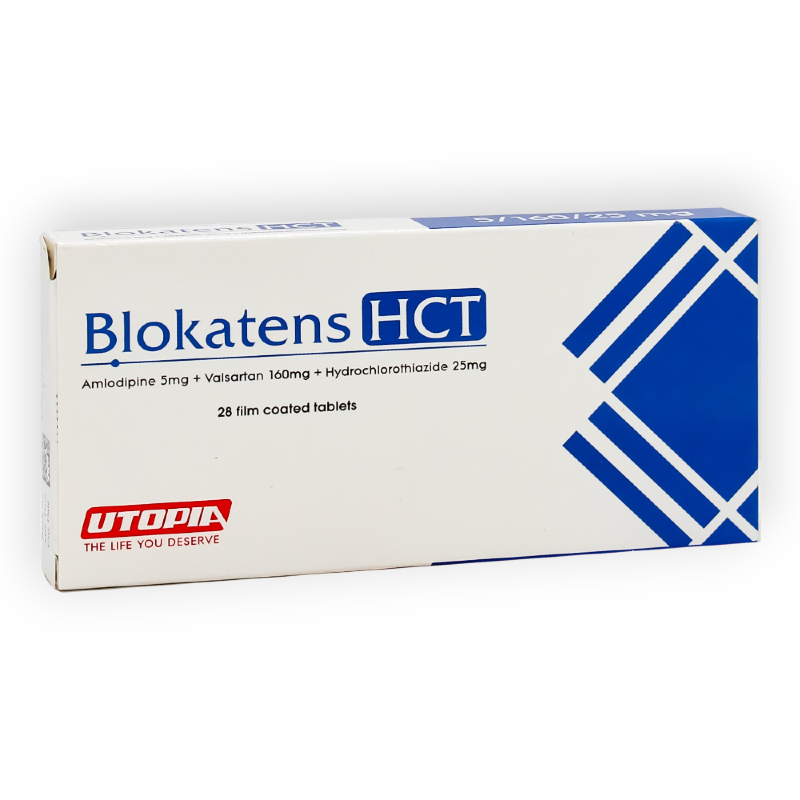 BLOKATENS HCT  5MG25 MG   160 MG  28 TAB