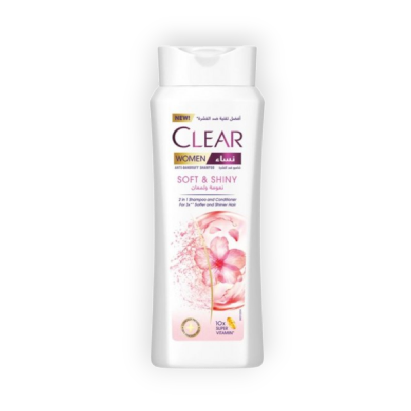 CLEAR SHAMPOO SOFT&SHINY  2IN1 F W 600ML