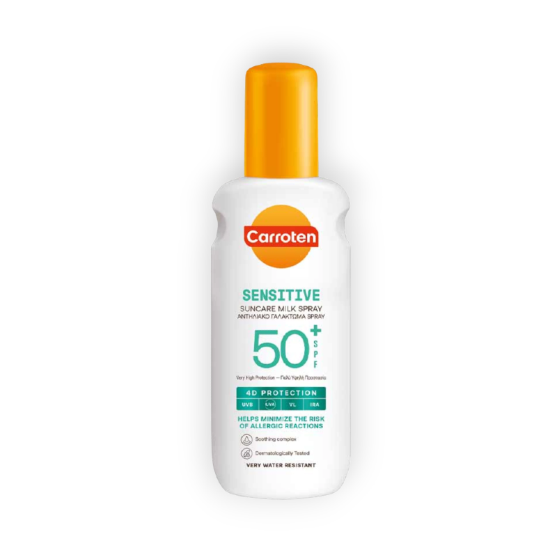 CARROTEN SENSITIVE SUNCARE MILK SPRAY SPF50+ 200ML