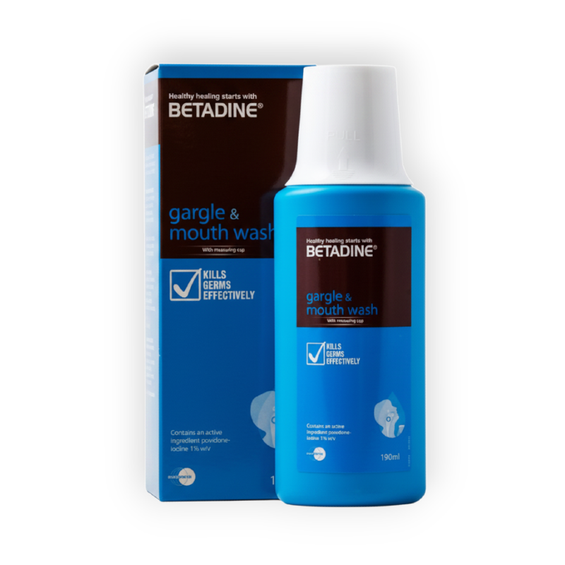 BETADINE  1% MOUTH  WASH GARGLE 120 ML